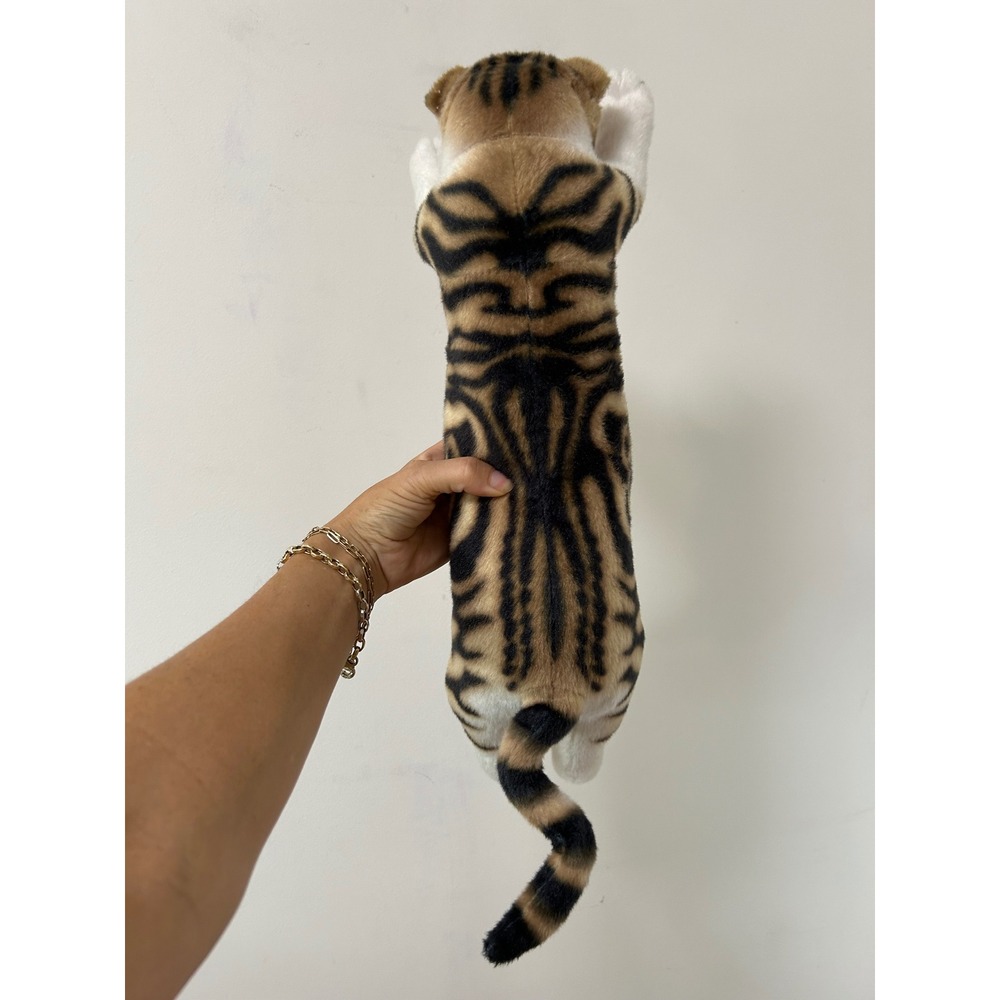 Touch Tachii Tacchi Zoo Gao Realistic Tabby Cat cream 22" Plush Japan Tall - Picture 3 of 10